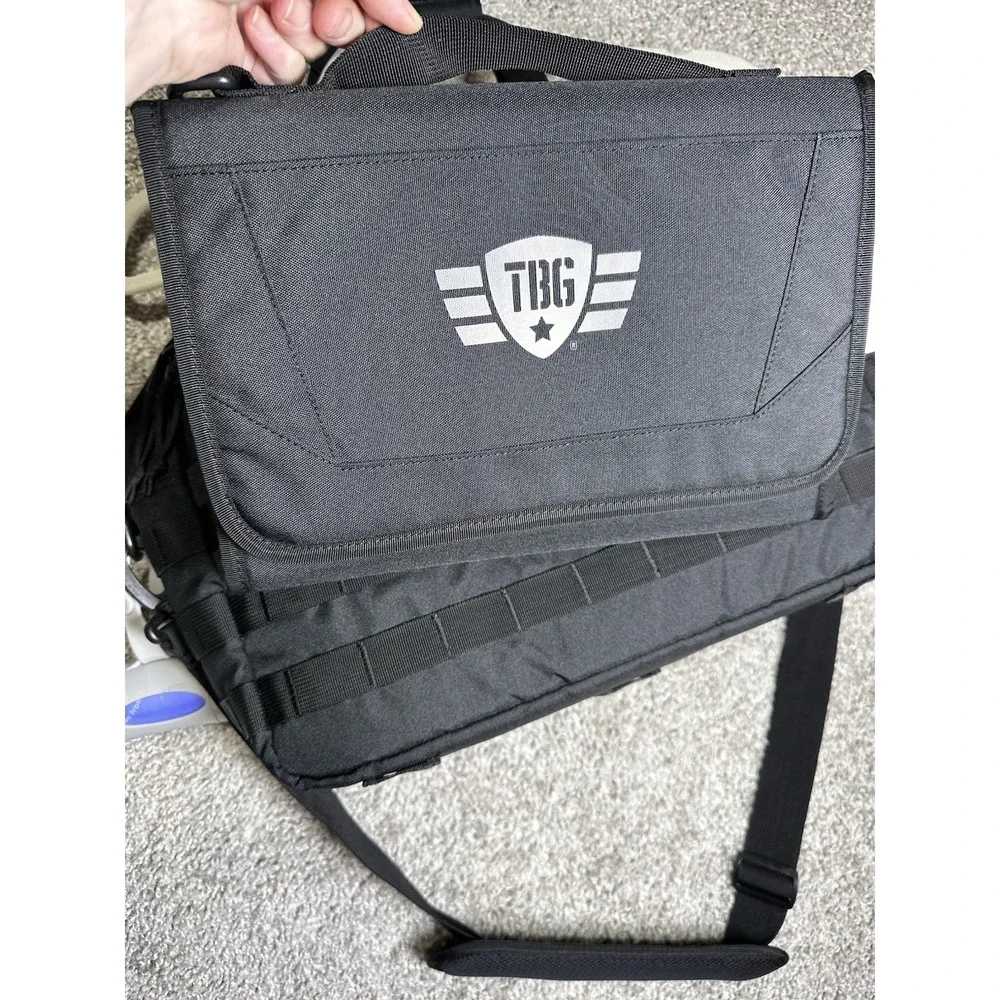 4th Gen Tactical Bay Gear TBG Deuce 4.0 Diaper Bag Dad Black With Changing Mat